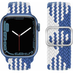 Hoco Watchband 38/40/41mm ��� Nylon ��� Apple Watch 1/2/3/4/5/6/7/8/SE Z Pattern Blue-White - (WA05 Jane Eyre)