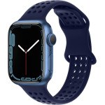 Hoco Watchband Honeycomb 38/40/41mm ��� Apple Watch 1/2/3/4/5/6/7/8/SE Evening Blue Silicon Band - (WA08 Flexible)