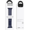 Hoco Watchband Honeycomb 38/40/41mm ��� Apple Watch 1/2/3/4/5/6/7/8/SE Evening Blue Silicon Band - (WA08 Flexible)
