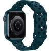 Hoco Watchband Rhombus Hollow 38/40/41mm ��� Apple Watch 1/2/3/4/5/6/7/8/SE Alfalfa Silicon Band - (WA09 Flexible)