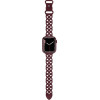 Hoco Watchband Rhombus Hollow 42/44/45/49mm ��� Apple Watch 1/2/3/4/5/6/7/8/SE/Ultra Red Wine Silicon Band - (WA09 Flexible)