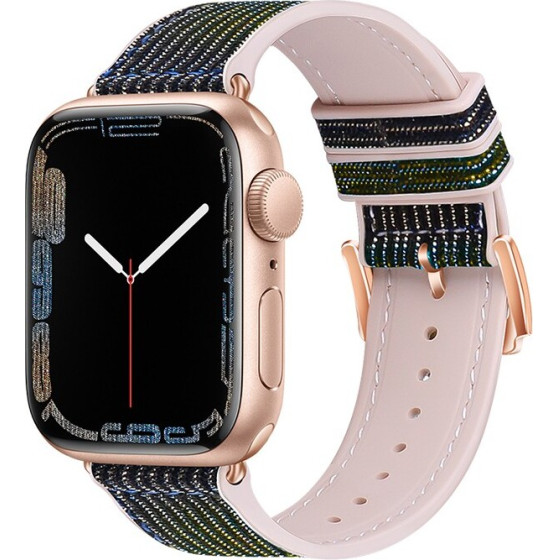 Hoco Watchband series 42/44/45/49mm ��� Apple Watch 1/2/3/4/5/6/7/8/SE/Ultra ����� ����� ���� Silicone Band - (WA11 Diamond)