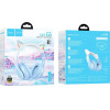 Hoco Wireless ��������� Stereo Cat Ears 400mAh Micro SD ��� AUX Crystal Blue - (W42)