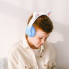 Hoco Wireless ��������� Stereo Cat Ears 400mAh Micro SD ��� AUX Crystal Blue - (W42)