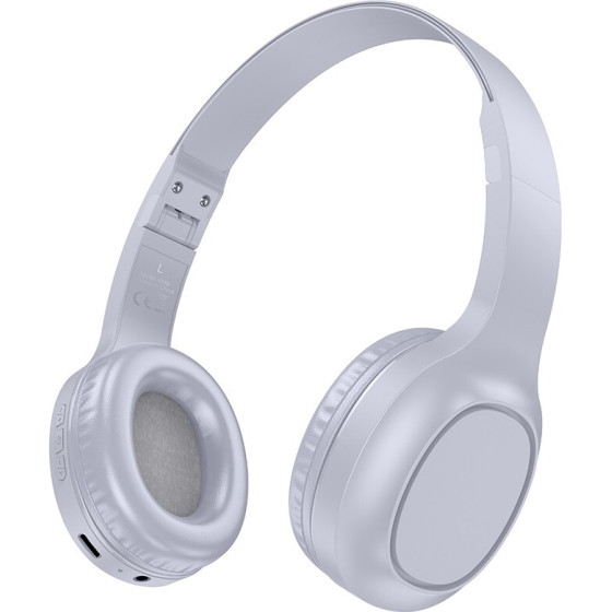 Hoco Wireless ��������� Stereo V5.3 200mAh AUX Light Blue Gray - (W46 Charm)
