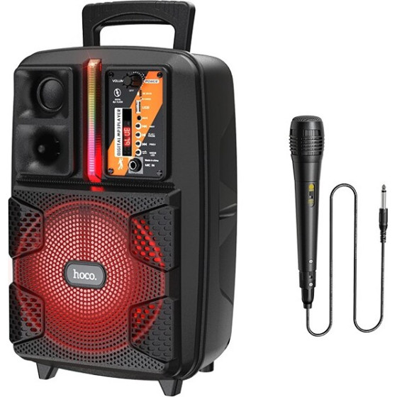 Hoco ������ ���������� Trolley BS37 Karaoke ����� 10W BT V5.0 TWS �� ��������� ��� ���������� FM, USB, AUX - (BS37 Dancer)