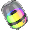 Hoco ������ ����� Wireless BT 5.1 1800mAh 10W �� USB & Micro SD 360� LED ������� ����� - (BS58 Crystal)