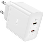 Hoco ��������� �������� �� 2 ������� �������� USB-C �������� PD45W ������ - (N35 Streamer)