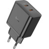 Hoco ��������� �������� �� 2 ������� �������� USB-C �������� PD45W ������ - (N35 Streamer)