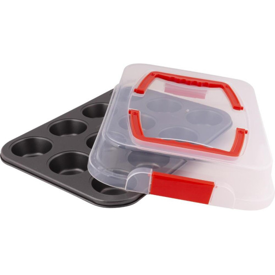 LAMART ����� ��������������� ��� 12 Muffins �� ������ ������������� 35x26,4cm �����/������� - (LT3103)