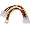Akyga ���������� �� ������� Molex �������� / Molex ������ / mini Molex ������ 2x 15cm - (AK-CA-14)