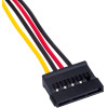 Akyga ���������� �� ������� Molex ��������/ 2x SATA ������ 2x 15cm - (AK-CA-16)
