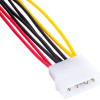 Akyga ���������� �� ������� Molex ��������/ 2x SATA ������ 2x 15cm - (AK-CA-16)