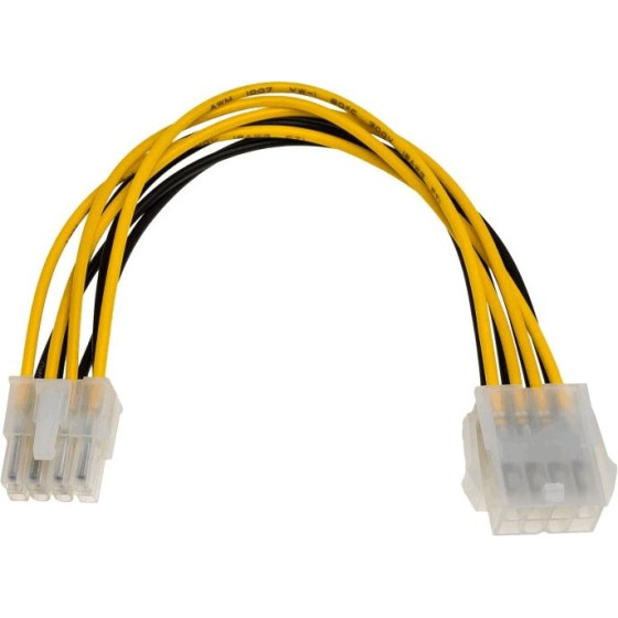 Akyga ���������� �� ������� P8 8 pin ������ / P8 8 pin �������� P4+4 20cm - (AK-CA-08)