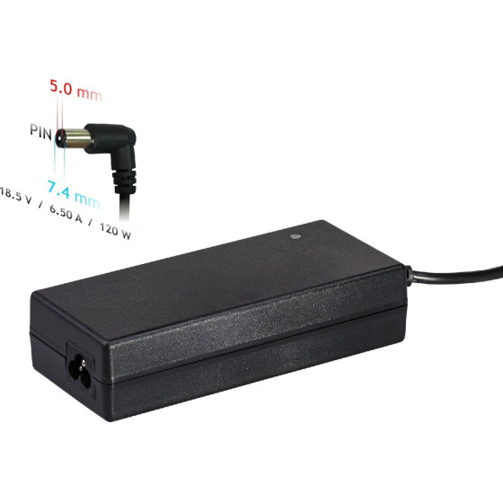Akyga ����������� Notebook 18.5V / 6.5A 120W 7.4x5.0mm + pin HP 1.2m - (AK-ND-46)