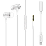 Energizer Hands Free UIL35WH Metal Stereo 3.5mm �� ��������� Lightning MFI �� 3.5mm ��� ������� ����������� 1.2 ����� - (UIL35WH2)