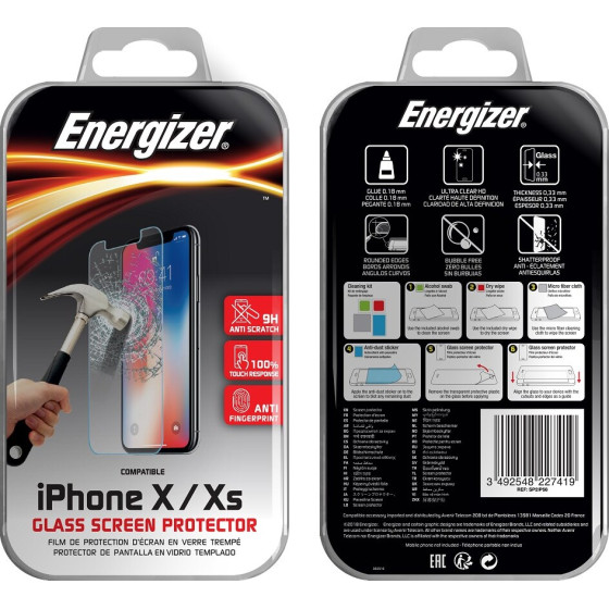 Energizer Tempered Glass 0.33mm ��� Apple iPhone X/XS/11 Pro - (SP2IP58)