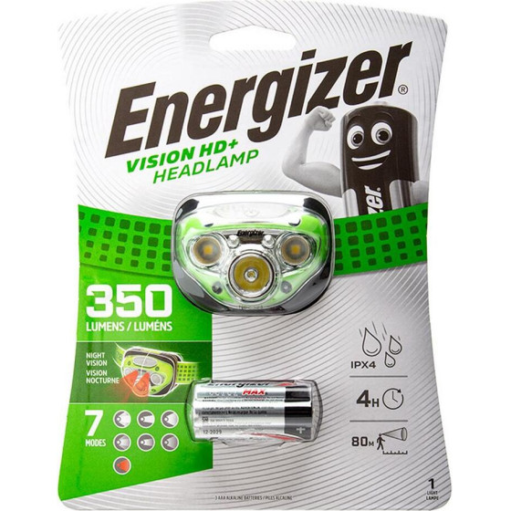 Energizer ����� ������� Vision HD+ 3 Led 350 Lumens IPX4 �� ��������� AAA 3 ���. ������� - (E300280600)