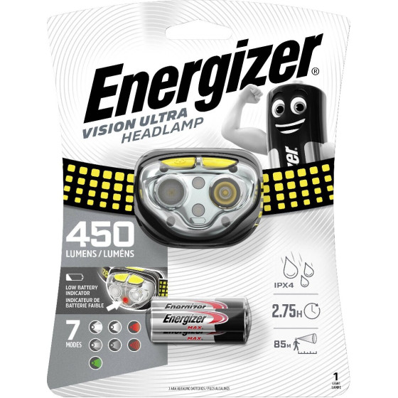 Energizer ����� ������� Vision Ultra 450 Lumens IPX4 �� 3 ��������� ��� �����-�������