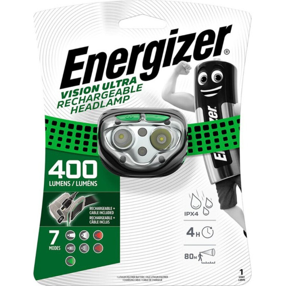 Energizer ����� ������� Vision Ultra Rechargable 400 Lumens IPX4 �� ������� �������� �������
