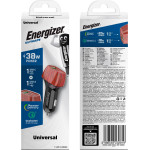 Energizer ��������� ����������� �� PD, QC �� ����� USB-C/USB-A 38W/4A ���� - (D38WO)
