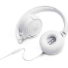 JBL ��������� Stereo On-ear 3.5mm Pure Bass Sound �� ��������� T500WHT ����� - (Tune 500)