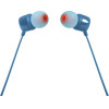 JBL Hands Free In-ear 3.5mm 9mm Dynamic Driver Pure Bass Sound �� ��������� T160BLU ���� - (Tune 160)