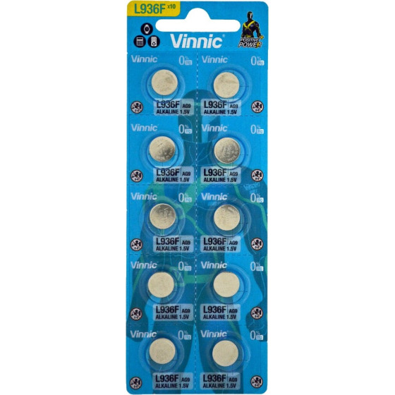 Vinnic Buttoncell L936 AG9 ���. 10 �� �������� ���������� - (L936, AG9)