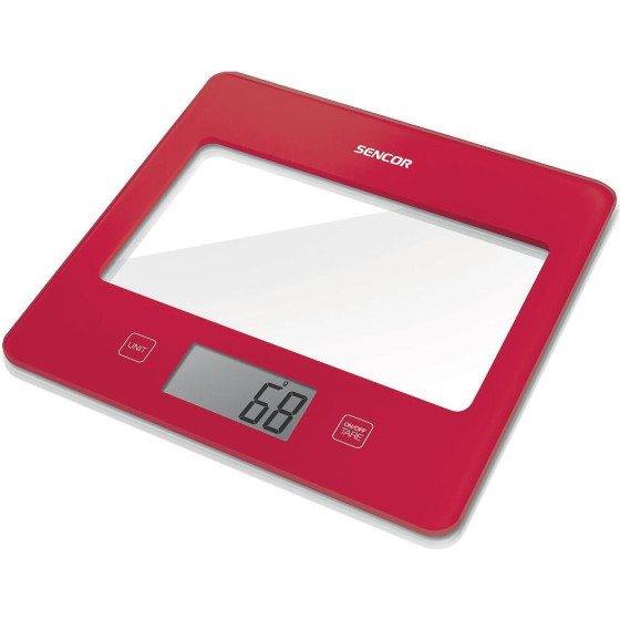 Sencor ������� �������� 5kg UltraSlim Glass ������� - (SKS 5034RD)