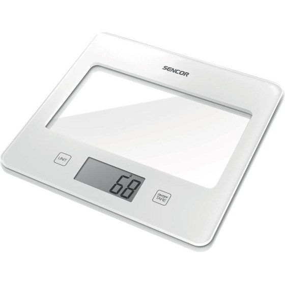Sencor ������� �������� 5kg UltraSlim Glass ����� - (SKS 5030WH)