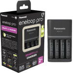 Panasonic ��������� ��������� Eneloop Pro BQ-CC55E Smart & Quick ��� AA/AAA + 4 ��������� size AA BK-3HCDE/2BE 2500 mAh Ni-MH 1.2V Eco Pack - (BQ-CC55E Pro)
