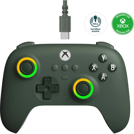 8BitDo Ultimate C Wired Controller for Xbox (Xbox Series X|S, One, Windows 10 and above) Dark Green - (04425)