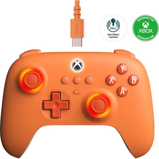 8BitDo Ultimate C Wired Controller for Xbox (Xbox Series X|S, One, Windows 10 and above) Orange - (04426)