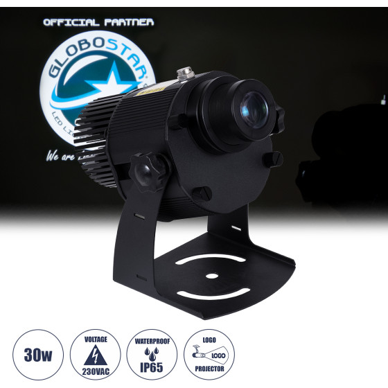 GloboStar Projector Led ������������ ������������� ��������� Official Partner ���������� ����� - 30W Ac 220-240V IP65 - �22 x �18.5 x �22cm - 2 ������ ������� - (51177)
