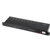 GloboStar Splitter ����������� & ��������� ������� Dmx 8 �������� - Rack Mount - Ac 220-240V IP20 - �48 x �17 x �4.5cm - 2 ������ ������� - (51178)