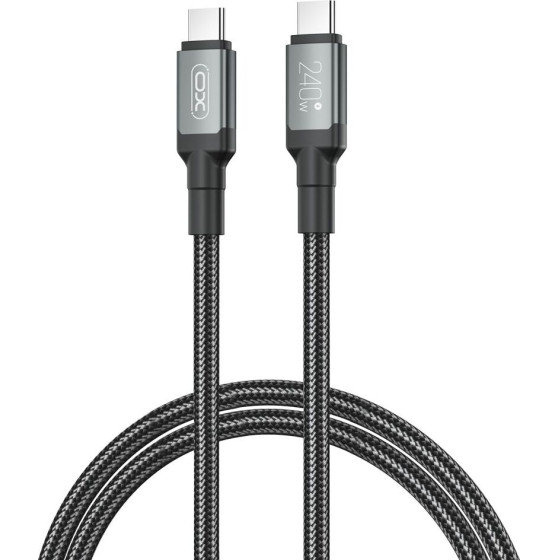 XO NB-Q264A Type-c To Type-c 240W High Power Data Cable 1m