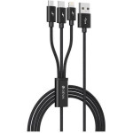 Devia ������� �������� Usb 2.0 EC048 Braided 3in1 Usb A �� Micro Usb & Usb C & Lightning 1.2m Gracious �����