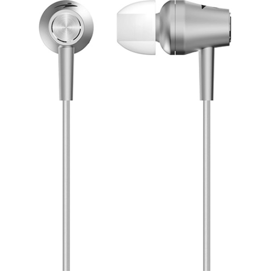 Genius Earbud HEADSET, Head PHONES, MIC, Super Bass - (1M3KYE-HSM360/SILVER])