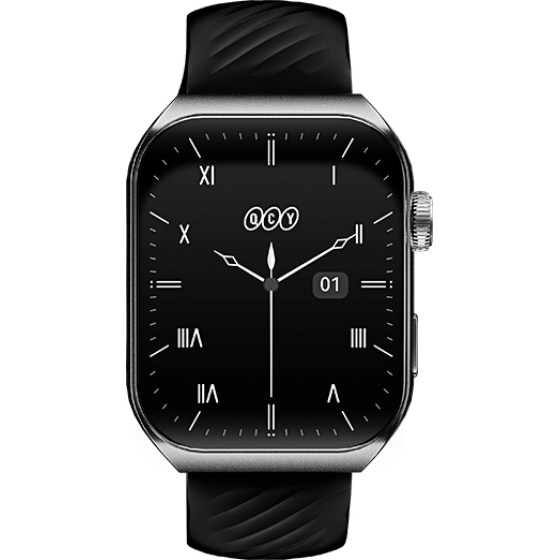 QCY Watch GS2 S5 Black - 1,96'' Large Amoled touch, 410x502 60Hz, 100+ Faces Call Bt Smart Watch IPX8 - (6957141408599)