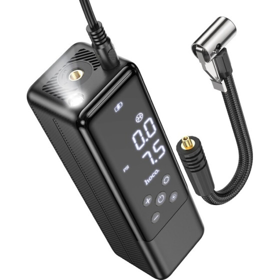 Hoco Smart Air Pump 3.5 Bar ����� ���� �� 4 ������� ����������� Led ������� ��� ���� 3� ������� ����� - (ZP5 May)