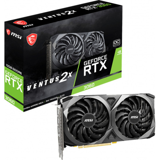 MSI Vga Nv Rtx 3060 Ventus 2X 12G Oc - (912-V397-046)