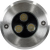 GloboStar UNDERWATER-Julia ��������� ������� ��������� ���� ������ ��� ����������� Led 3W 285lm 15� Dc 24V ��������� IP68 �10 x �7.5cm ������ ����� 4500K - ���������� ������ - 3 ������ ������� - (90563)