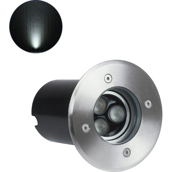 GloboStar UNDERWATER-Lunta ��������� ������� ��������� ��������� ���� ������ ��� ����������� Led 12W 1200lm 60� Dc 24V ��������� IP68 �12 x �13cm ����� ����� 6000K - ���������� ������ - 3 Years Warranty - (90402)