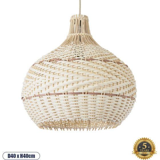 GloboStar Santacruz Boho �������� ��������� ������ �������� 1 x E27 AC220-240V IP20 - �40 x �40cm - ���� �� ���� ������ ������� ������ ������� - (01950)