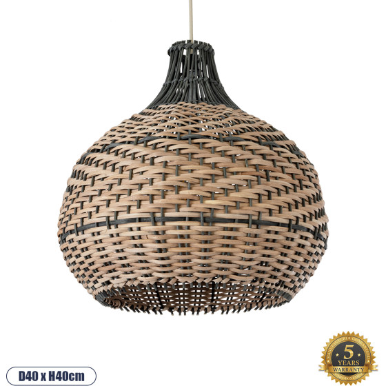 GloboStar Seychelles Boho �������� ��������� ������ �������� 1 x E27 AC220-240V IP20 - �40 x �40cm - ���� �� ���� & ���� ������ ������� ������ ������� - (01948)