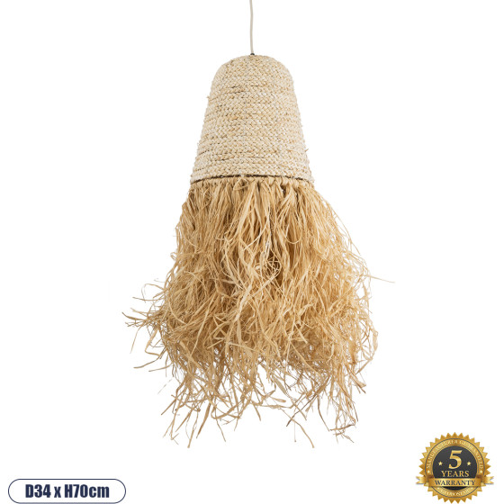 GloboStar Leta Boho �������� ��������� ������ �������� 1 x E27 AC220-240V IP20 - �34 x �70cm - ���� ������ ����� ���� ������ ������� - (02189)