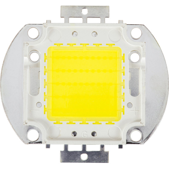 GloboStar ������ ������ Led Cob Bridgelux 50W 4500lm Dc 28-32V - �5.6 x �5.2 x �0.6cm - ����� ����� 6000K - 2 ������ ������� - (73762)