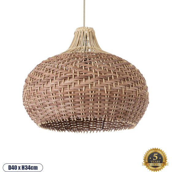 GloboStar Panama Boho �������� ��������� ������ �������� 1 x E27 AC220-240V IP20 - �40 x �34cm - ���� �� ���� ������ ������� ������ ������� - (01952)