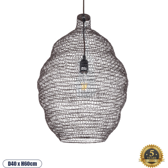 GloboStar Kentucky Vintage �������� ��������� ������ �������� 1 x E27 AC220-240V IP20 - �40 x �60cm - ������ ���� ��������� ������ - (01899)