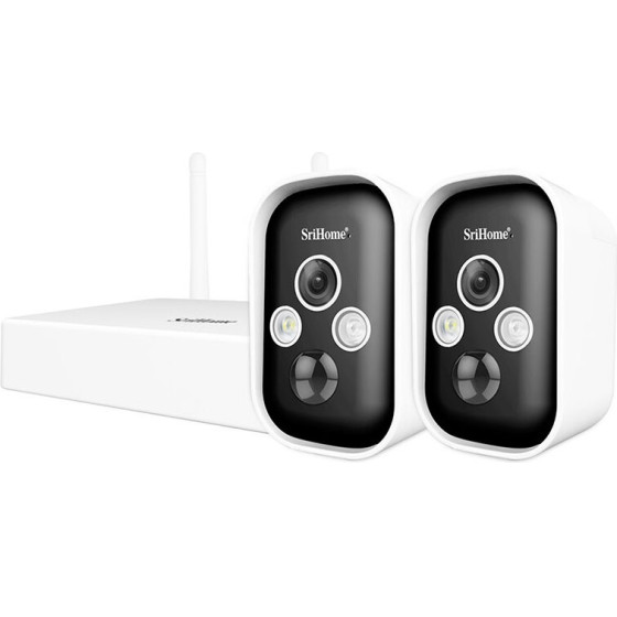SriHome Low Power Battery Security Camera System 3MP - (SH033)